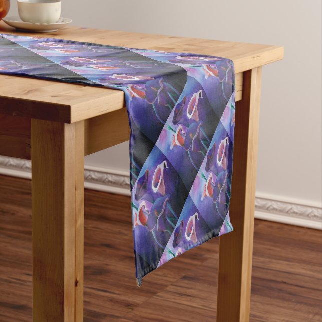 Caminho De Mesa Pequeno Palas Roxas Lilac E Arte Roxa (No Local)