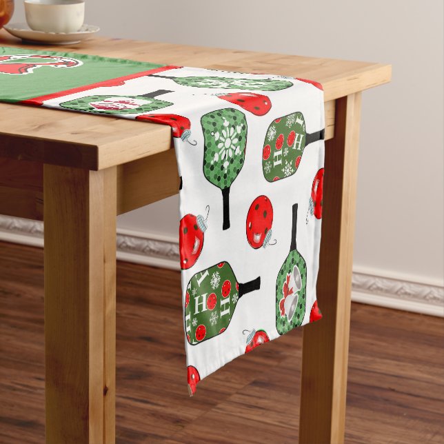 Caminho De Mesa Pequeno Papais noeis Verdes Vermelhos da Festa de Natal da (No Local)