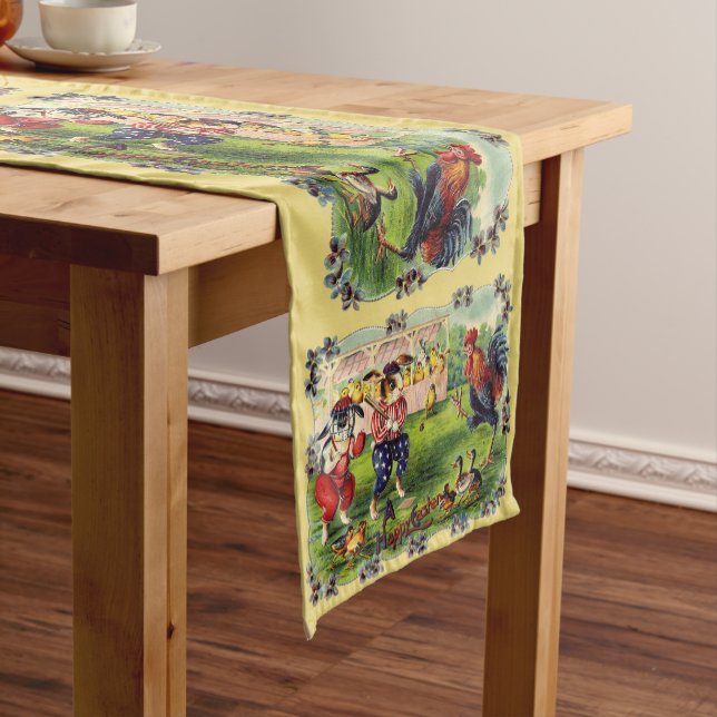 Caminho De Mesa Pequeno Páscoa Bunny Baseball Mesa Runner (No Local)