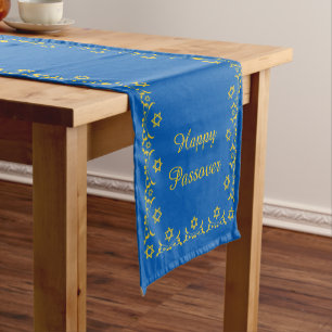 Caminho De Mesa Pequeno Passover Short Mesa Runner Feliz