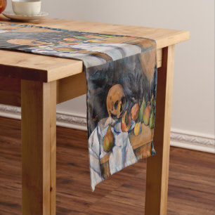 Caminho De Mesa Pequeno Paul Cezanne - A Vida Estática com o Crânio