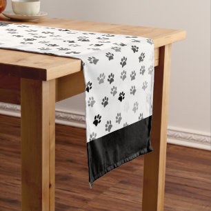 Caminho De Mesa Pequeno Paw Print Party Dog Lover Table Runner