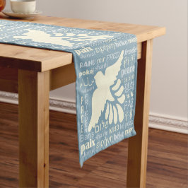 Caminho De Mesa Pequeno PEACE em vários idiomas, mesa personalizada
