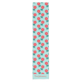 Caminho De Mesa Pequeno Personalized Daisy Pattern Table Runner