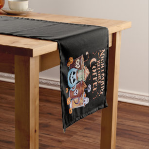 Caminho De Mesa Pequeno Pesadelo Antes do Café Abóbora Tempero Halloween
