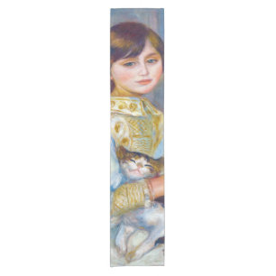 Caminho De Mesa Pequeno Pierre-Auguste Renoir - Criança com Gato