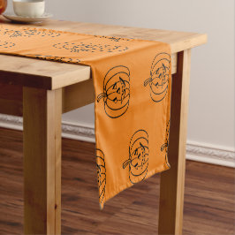 Caminho De Mesa Pequeno Pilha de Halloween o padrão preto laranja-preto