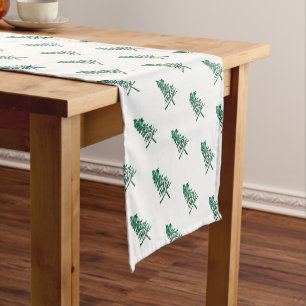Caminho De Mesa Pequeno Pine de Aquarela Natal