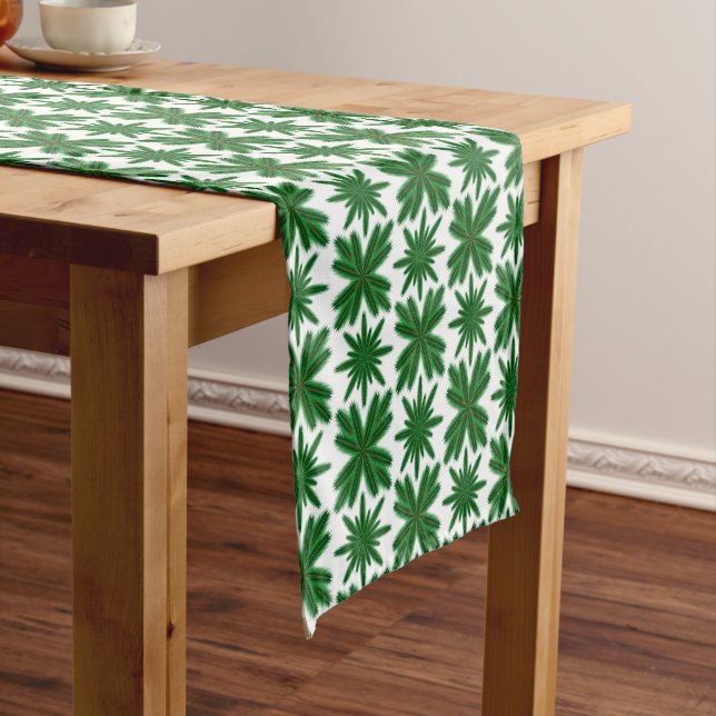Caminho De Mesa Pequeno Pine Snowflakes Mesa Runner (3 Tamanhos) (No Local)