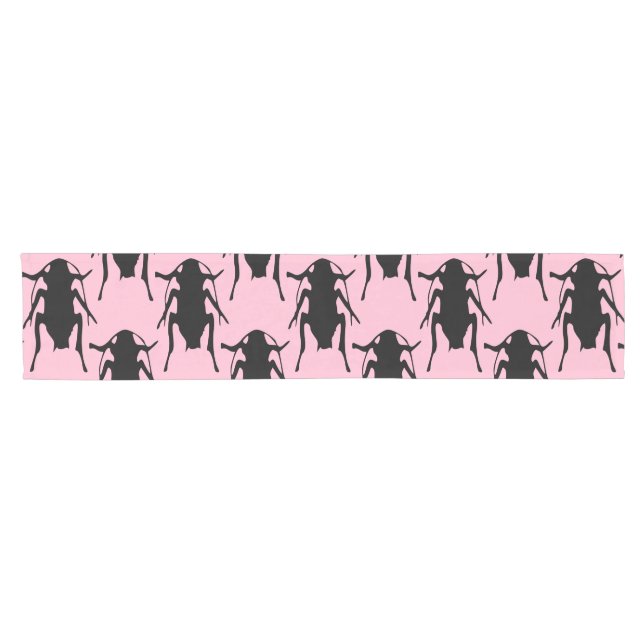 Caminho De Mesa Pequeno pink roaches tablerunner mesa runner (Horizontal)