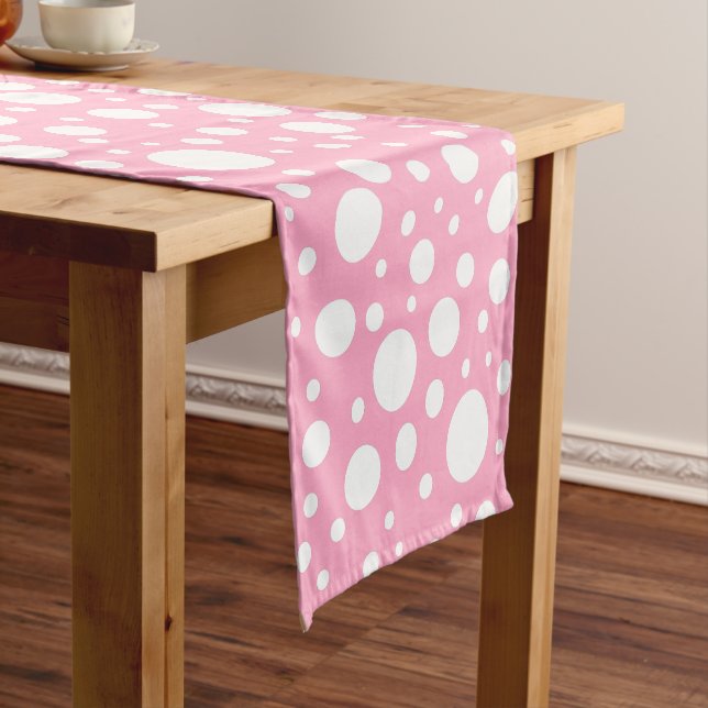 Caminho De Mesa Pequeno Pink Spots Mesa Runner (No Local)