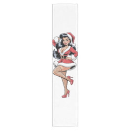 Caminho De Mesa Pequeno Pinup Santa Babe