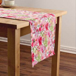 Caminho De Mesa Pequeno PixDezines H2 Flores de Verão Tons Vibrantes
