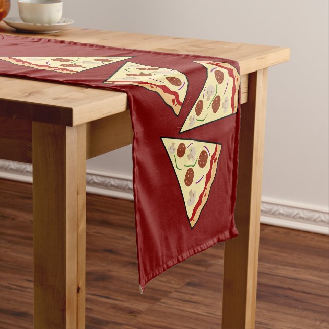 Caminho De Mesa Pequeno Pizza Slices Design (No Local)