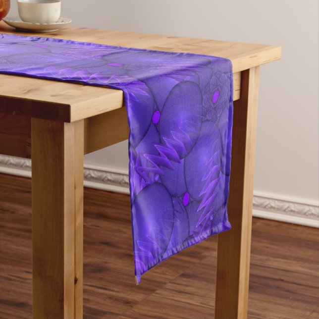 Caminho De Mesa Pequeno Planetas roxos, padrão fractal moderno (No Local)