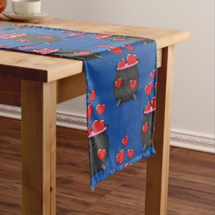 Caminho De Mesa Pequeno Poção do Amor Corações