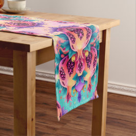 Caminho De Mesa Pequeno Pomegranato Colorido