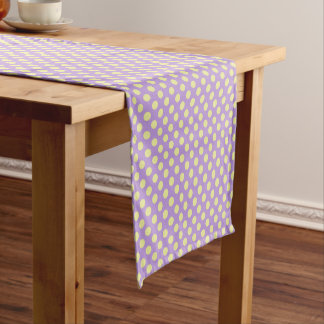 Caminho De Mesa Pequeno Pontinhos de Limão e Lavanda