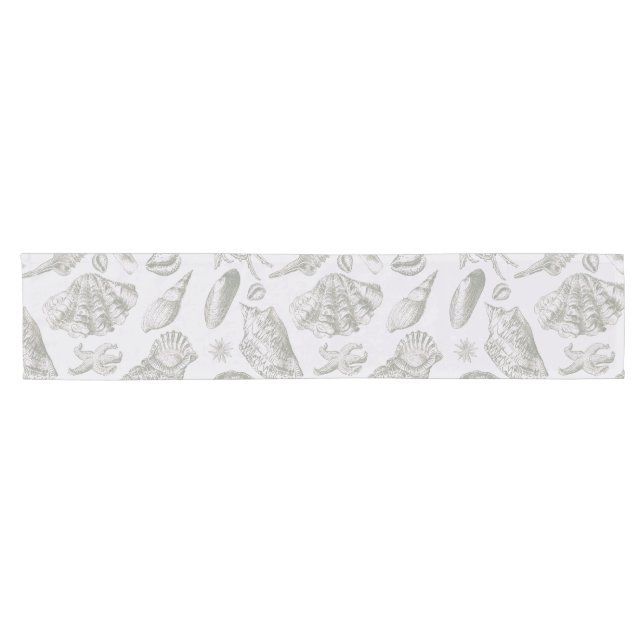 Caminho De Mesa Pequeno Prateleiras de Arte Suave de Seashell (Horizontal)