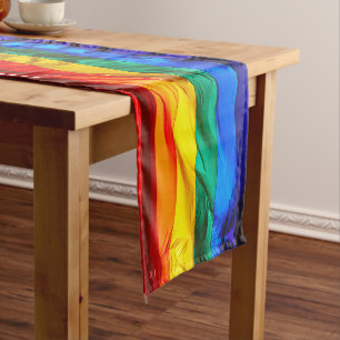 Caminho De Mesa Pequeno Presentes da Bandeira do Orgulho Gay Artístico Wav