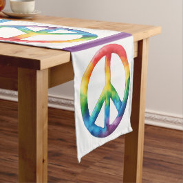 Caminho De Mesa Pequeno Pride Rainbow - Sinal de Paz