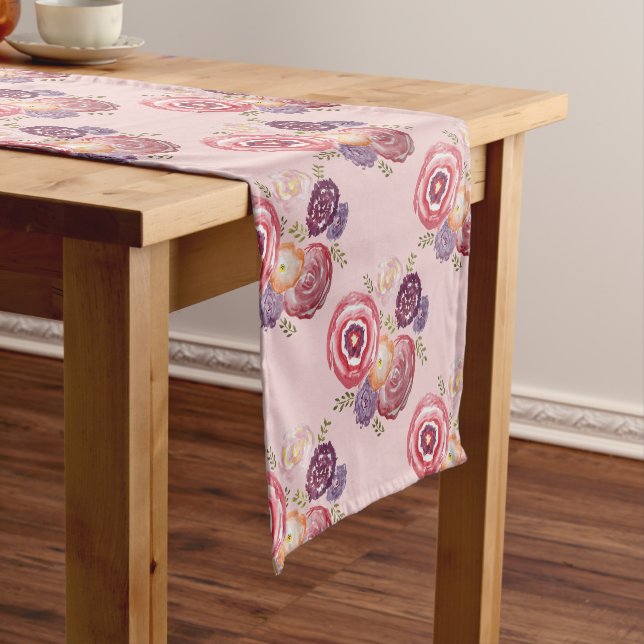 Caminho De Mesa Pequeno Primavera Floral Patterno Mesa Runner (No Local)