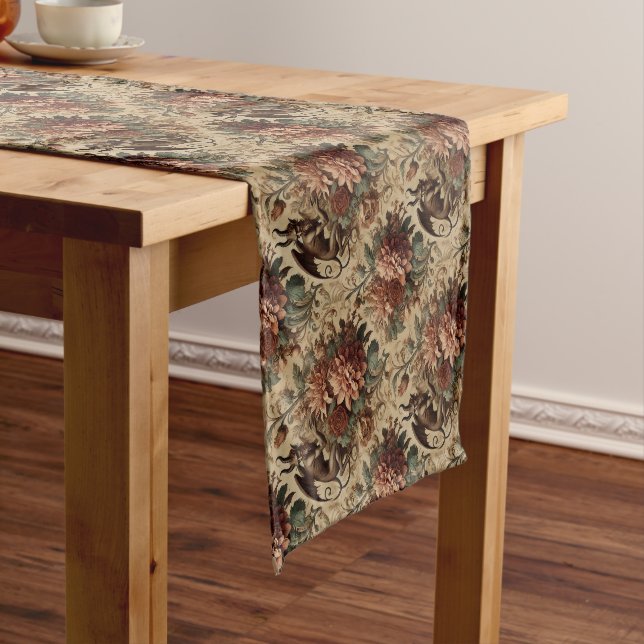 Caminho De Mesa Pequeno Príncipe das Brincadeiras - Floral Gótico (No Local)