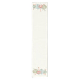 Caminho De Mesa Pequeno Pumpkins de queda de aquarela