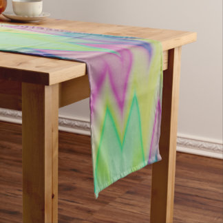 Caminho De Mesa Pequeno Rainbow Zigzags
