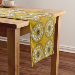 Caminho De Mesa Pequeno Ramadan Mandala Dourado Mesa Runner