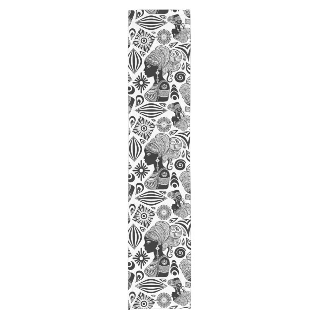 Caminho De Mesa Pequeno Rapariga africana Retrato Tribal Tatuagem (Frente)