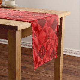 Caminho De Mesa Pequeno Red Nordic Star Christmas Bright
