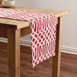 Caminho De Mesa Pequeno Red Trellis
