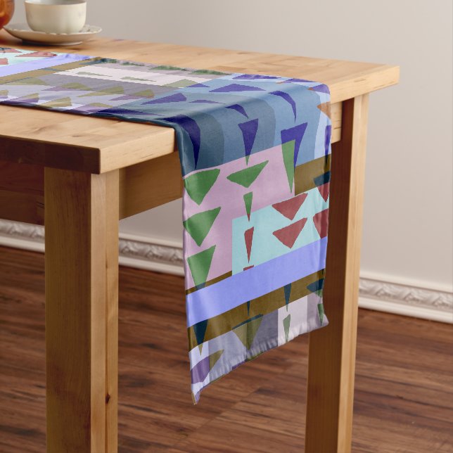 Caminho De Mesa Pequeno Redman4u2 Geometric Graphic Motif Modern Trend (No Local)