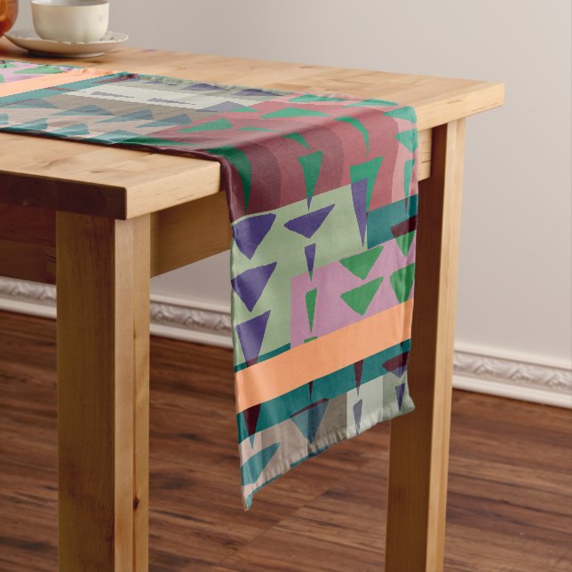 Caminho De Mesa Pequeno Redman4u2 Geometric Graphic Motif Modern Trend (No Local)