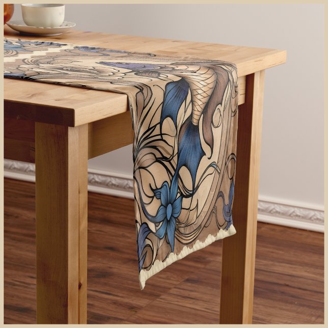 Caminho De Mesa Pequeno Refúgio Luxuoso (Lavish Haven Short Table Runner
)