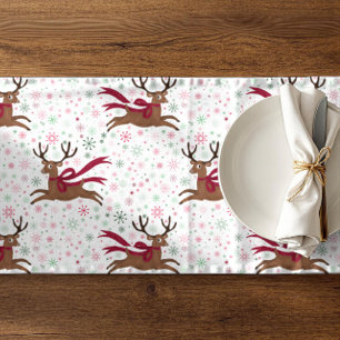 Caminho De Mesa Pequeno Rena Velha com Flocos de Neve Atômicos MCM