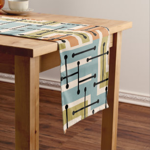 Caminho De Mesa Pequeno Retro Geometric Art Maze 1970s Retro