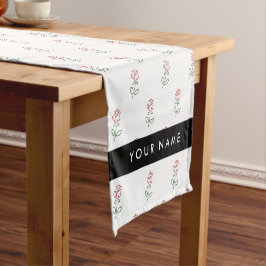 Caminho De Mesa Pequeno Rosas Vermelhas, Padrão de Rosas, Seu Nome