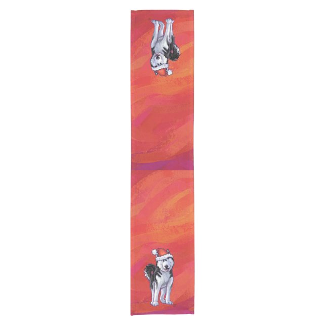 Caminho De Mesa Pequeno Rouco em Santa Hat em Vermelho (Frente)