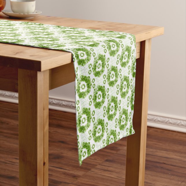 Caminho De Mesa Pequeno Rua de Tablecloth Runner. Dia de Patrick (No Local)