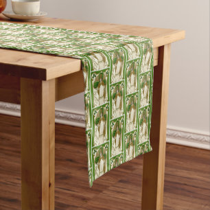 Caminho De Mesa Pequeno Rua de Tablecloth Runner. Dia de Patrick