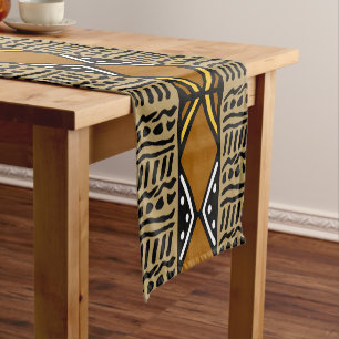 Caminho De Mesa Pequeno Runner de Mesa Bogolan africano impresso