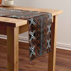 Caminho De Mesa Pequeno Runner de Mesa Bogolan africano impresso
