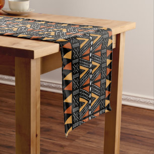 Caminho De Mesa Pequeno Runner de Mesa Bogolan africano impresso