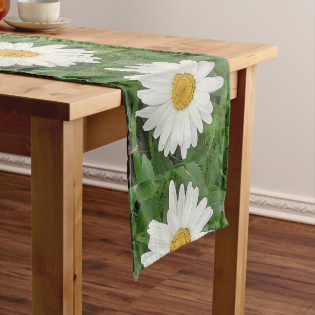 Caminho De Mesa Pequeno Runner de Mesas White Daisies (No Local)