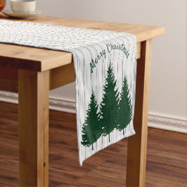 Caminho De Mesa Pequeno Rustic Woodland Christmas