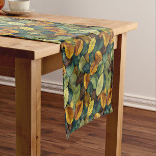 Caminho De Mesa Pequeno Sage autóctone Folhas de castanho-alaranjado