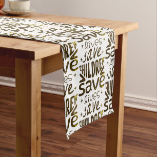 Caminho De Mesa Pequeno Salvar Filhos, Salvar Vidas
