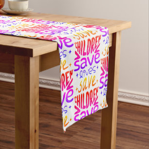 Caminho De Mesa Pequeno Salvar Filhos, Salvar Vidas
